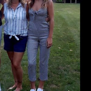 Black and white jumpsuit